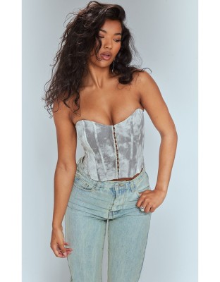 Wzorzysty top gorset (40)