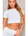 Biały krótki t-shirt (40)