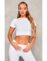 Biały krótki t-shirt (40)