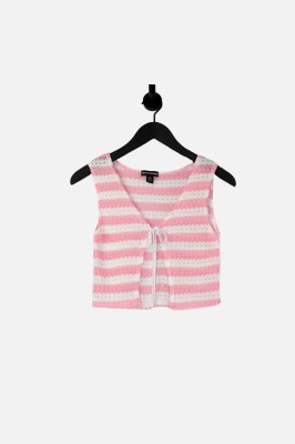 Dwukolorowy pleciony top (36)