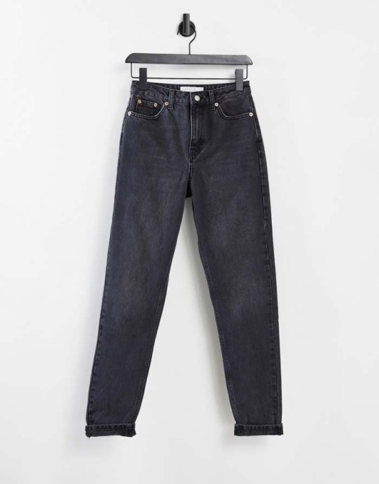 Czarne mom jeans 7/8 (32)
