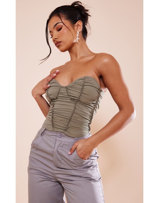 Gorsetowy top khaki (32)