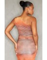Kolorowy top one shoulder (34)