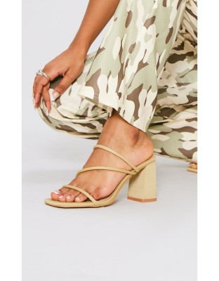 Oliwkowe klapki obcasy (37)