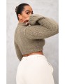 Krótki sweter stójka (46)