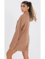 Beżowy kombinezon oversize (32)