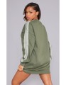 Dresowa sukienka khaki (34)