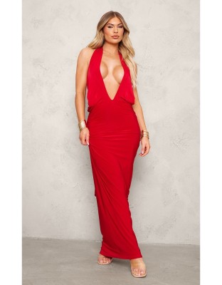 Czerwona sukienka maxi (40)