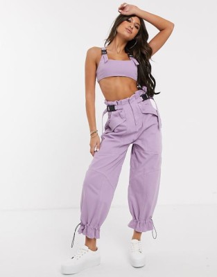 Fioletowy top ramiączka (44)