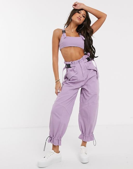 Fioletowy top ramiączka (44)