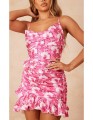 Mini sukienka wzór cut out (38)
