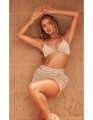 Beżowy stanik bikini wzór (38)