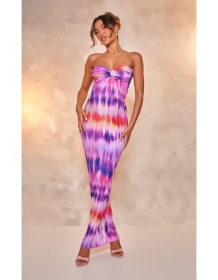 Kolorowa plisowana sukienka (42)