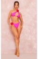 Różowy dół bikini kwiat (36)