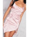 Różowa sukienka marszczenia (42)