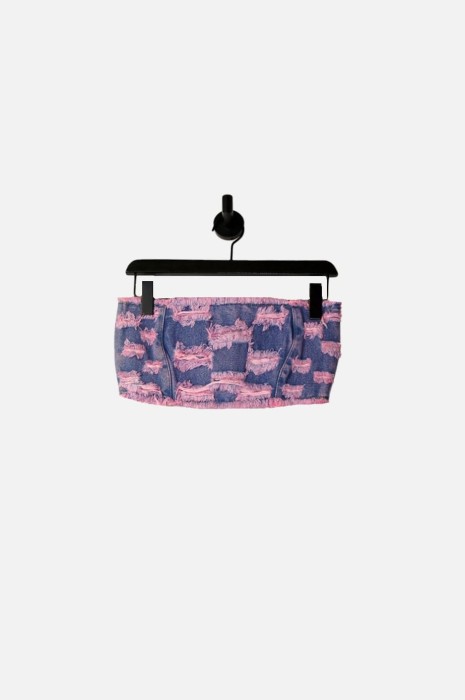 Jeansowy top zamek