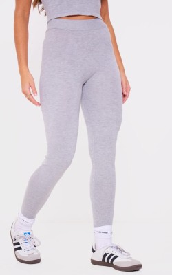 Szare melanżowe legginsy (3XL)