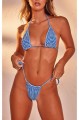 Trójkątny top bikini paski (34)
