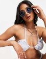 Kolorowy biustonosz bikini wiązanie (L)