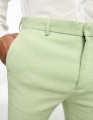 Zielone spodnie skinny wzór (36/32)