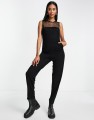 French Connection meadow jersey mesh jumpsuit in bl.jpg