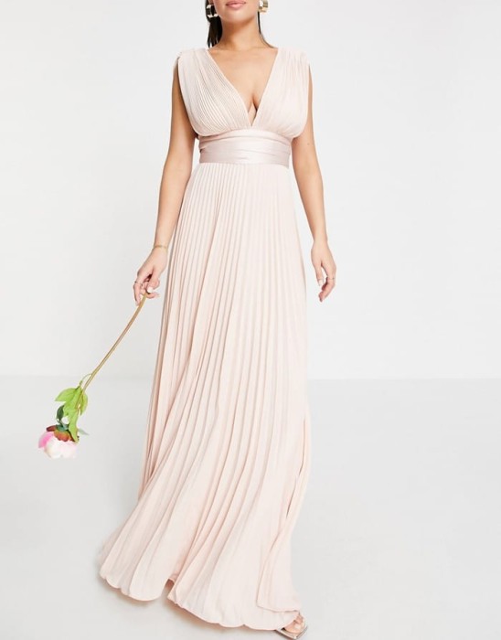 Plisowana sukienka maxi zamek (36)