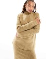 Prążkowany sweter oversize (32-34)