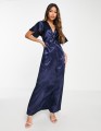 Vila Bridesmaid satin flutter sleeve maxi dress in_.jpg