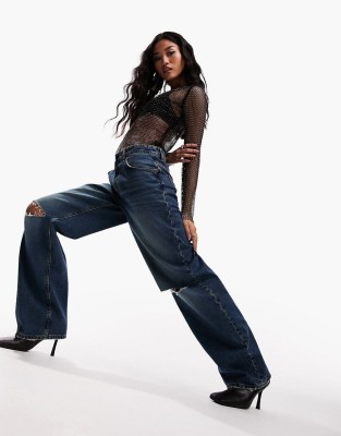 Niebieskie jeansy dziury (26/32)