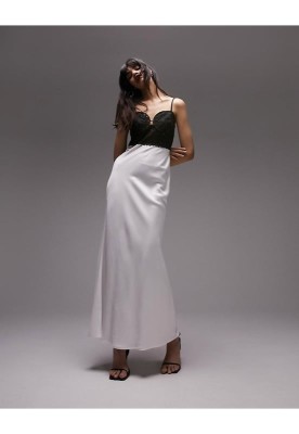 Dwukolorowa sukienka zamek (38)