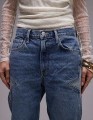 Niebieskie proste jeansy (42)
