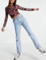 Niebieskie jeansy wysoki stan (40/30)