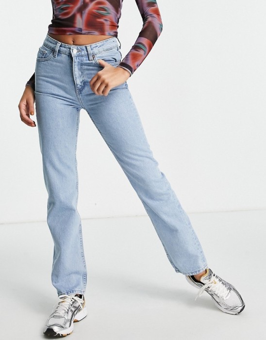 Niebieskie jeansy wysoki stan (40/32)