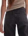 Czarne proste jeansy 7/8 (36)