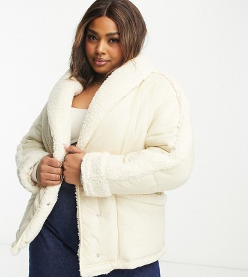 Puchowa kurtka ecru (5XL)