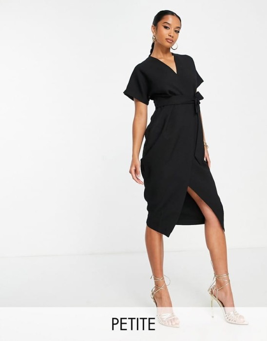 Czarna sukienka pasek (34)