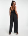 Czarny kombinezon open back (L)