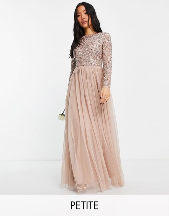 Tiulowa sukienka maxi cekiny (34)