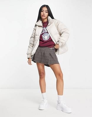 Szara kurtka puchowa (2XL)