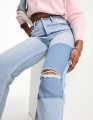 Jasnoniebieskie jeansy dziury (26/27)