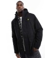 Czarna kurtka parka logo (S)