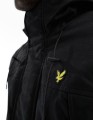 Czarna kurtka parka logo (S)