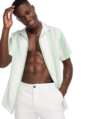 Dwukolorowa koszula paski (XS)