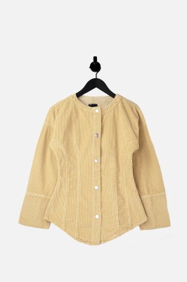 Beżowa sztruksowa koszula (40-42)