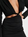 Czarna mini sukienka cut out (40)
