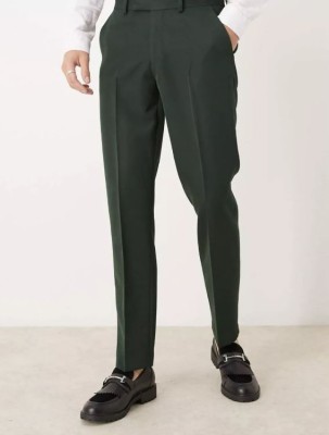 Khaki spodnie 7/8 w kant (32/32)