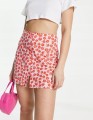 Różowa mini spódnica wzór (38)