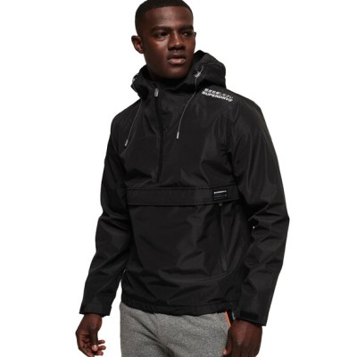 Czarna kurtka wiatrówka kaptur (3XL)
