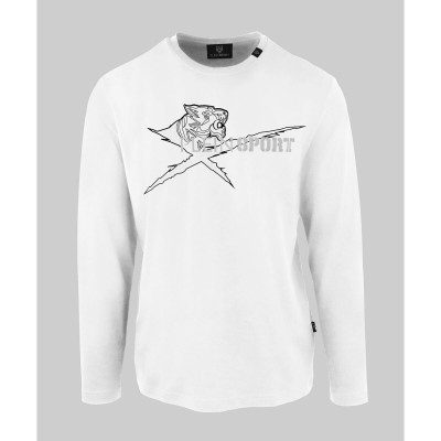 Cienka biała bluza nadruk (2XL)