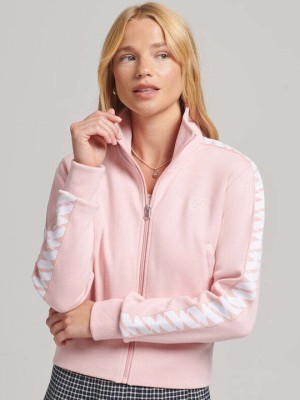 Różowa bluza zamek logo (38)